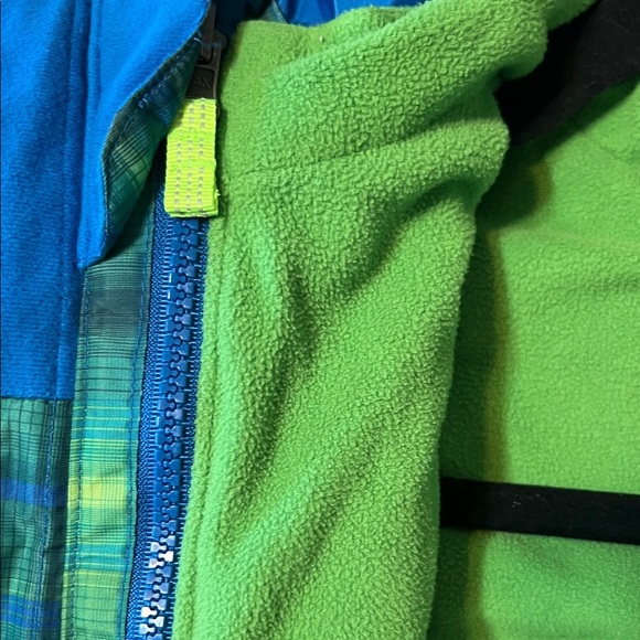 Target Kids Puffer Jacket - Blue and Yellow Plaid - Picture 8 of 8